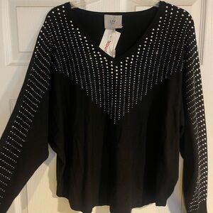 Bling black sweater XL